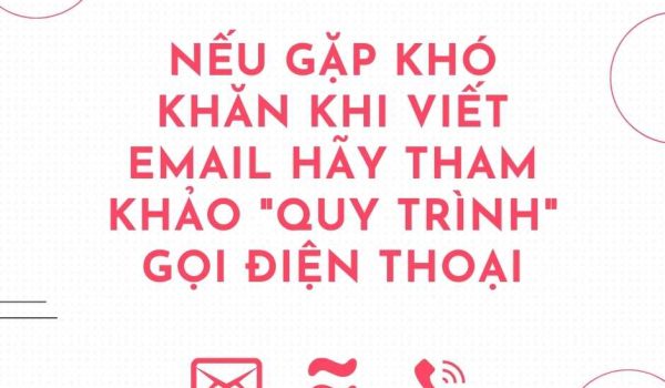 Neu gap kho khan khi viet email hay tham khao quy trinh goi dien thoai