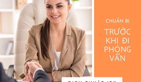 chuẩn bị để phỏng vấn